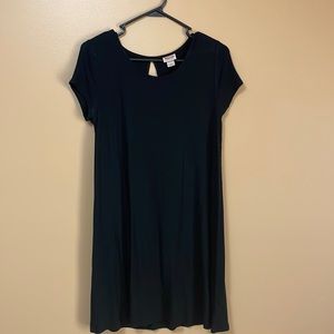 Black T-Shirt Dress, S